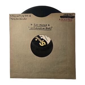 Roy Milton Specialty SP-349 78 RPM 1948 My Sweetheart / Information Blues